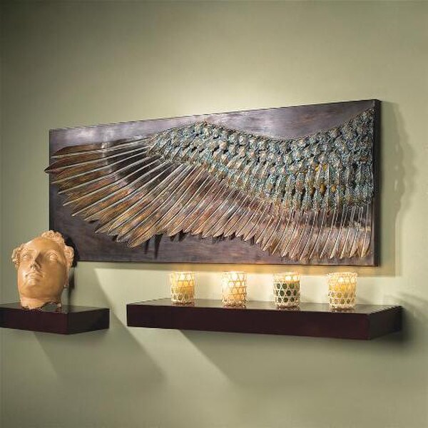 Wing Of Icarus Metal Wall Frieze Methodological Icarus Wax Feathers